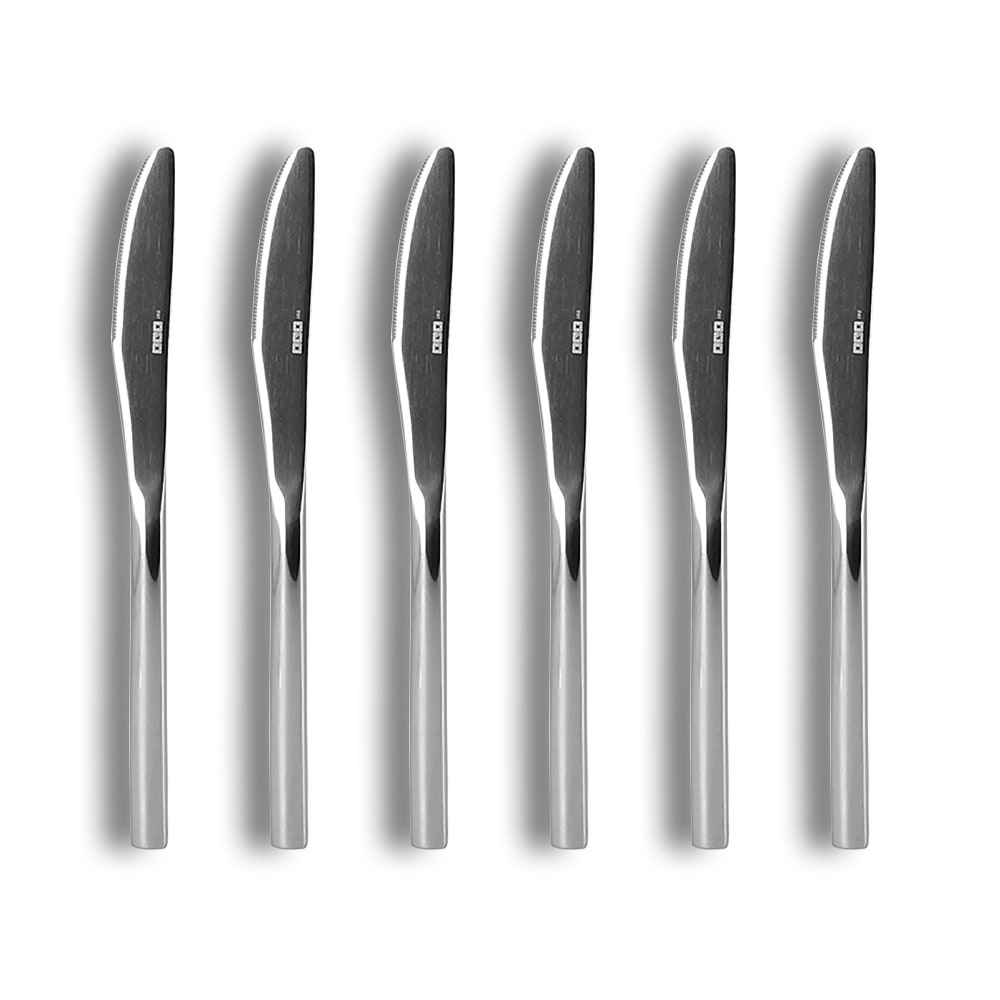 Lot de 6 couteaux à dessert en acier inoxydable