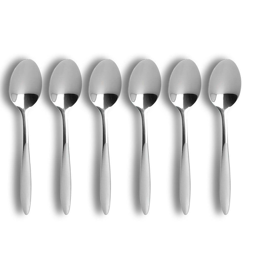 Lot de 6 cuillères à café en acier inoxydable