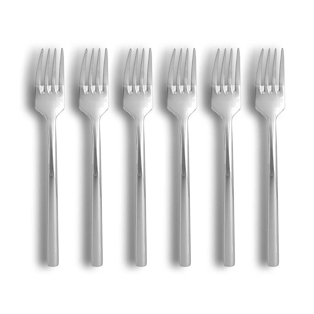 Lot de 6 fourchettes en acier inoxydable Lot de 6 fourchettes en acier inoxydable