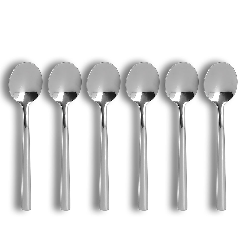 Lot de 6 cuillères à café en acier inoxydable