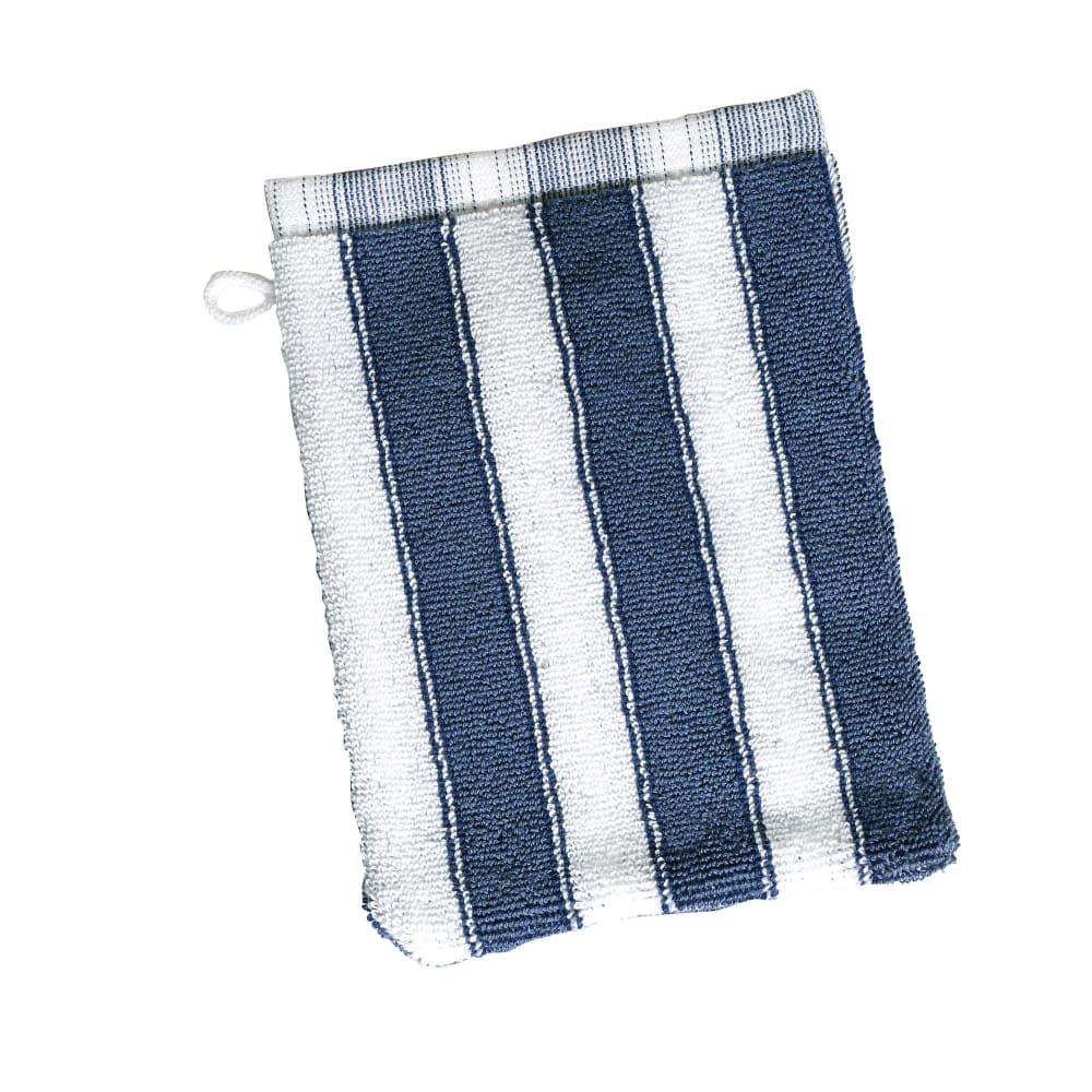Lot de 2 gants de toilette en coton 500 g/m² bleu 15x21 cm