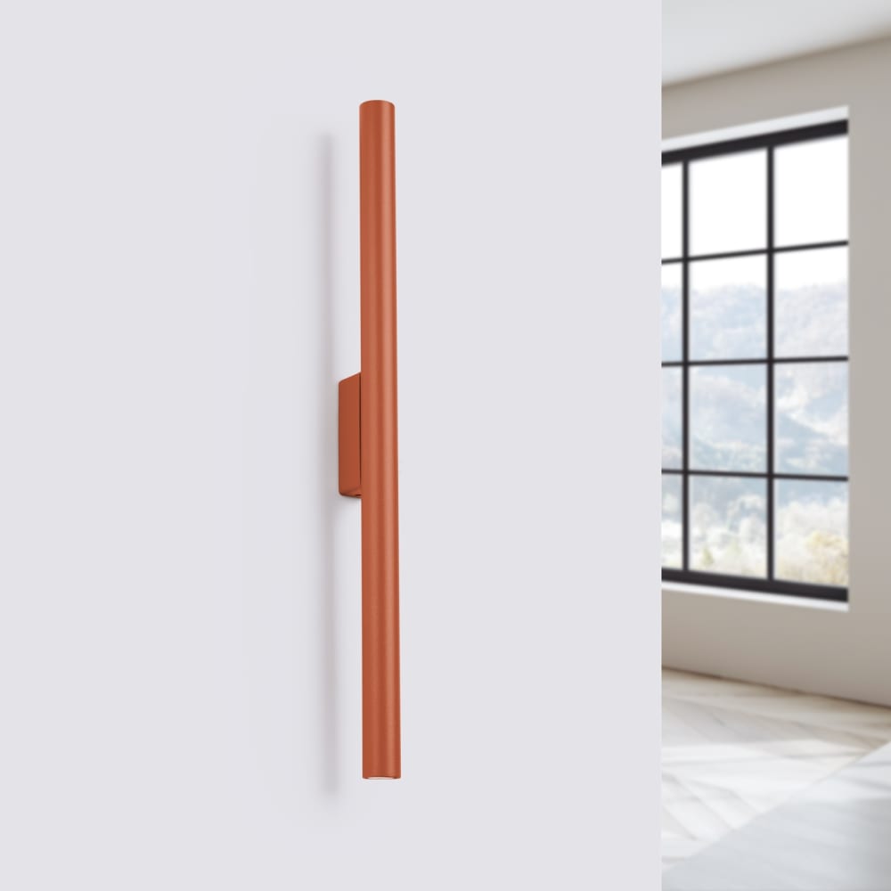Wandleuchte aus Stahl in roter Ocker - Maisons Du Monde