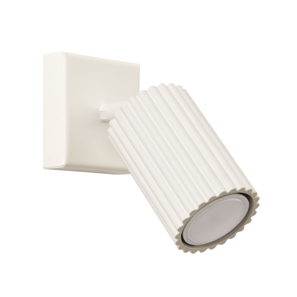 Applique aluminium beige H 8 cm