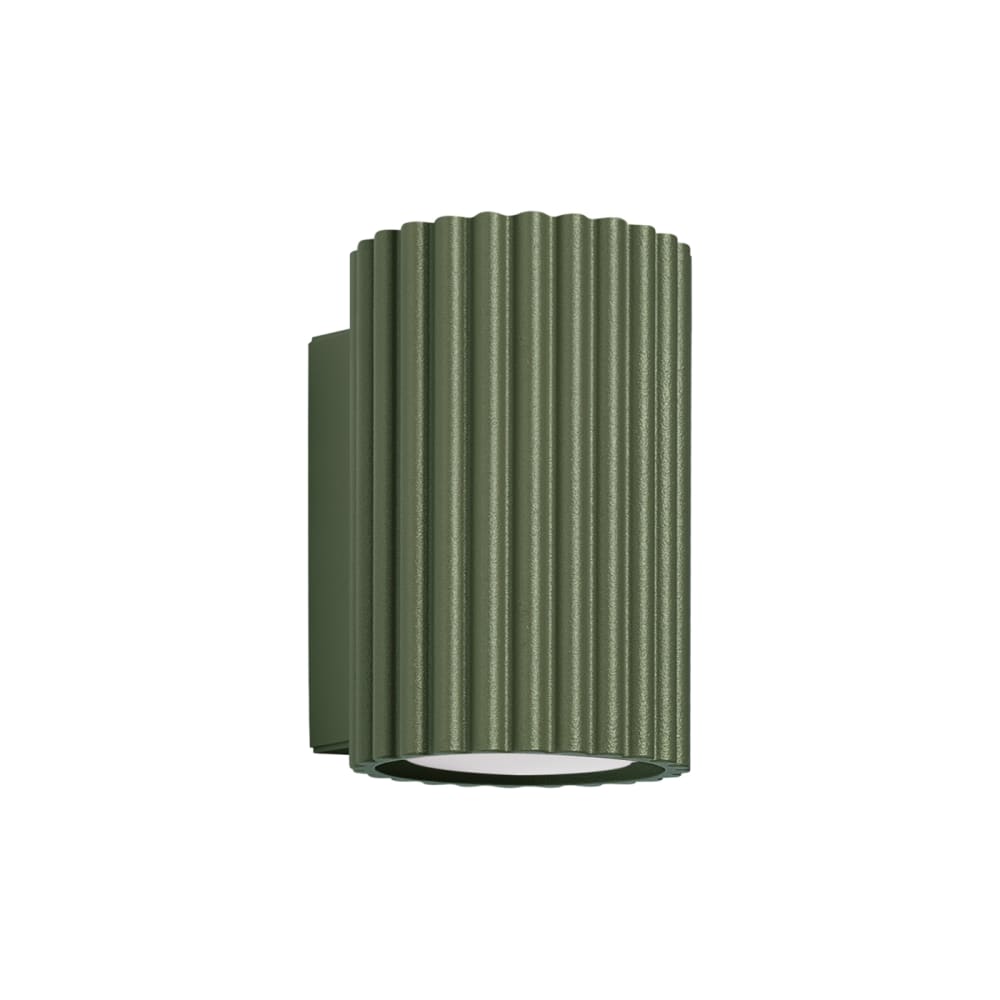 Sollux Lighting Wandleuchte aus Aluminium in olivgrün style classic chic - Aluminium