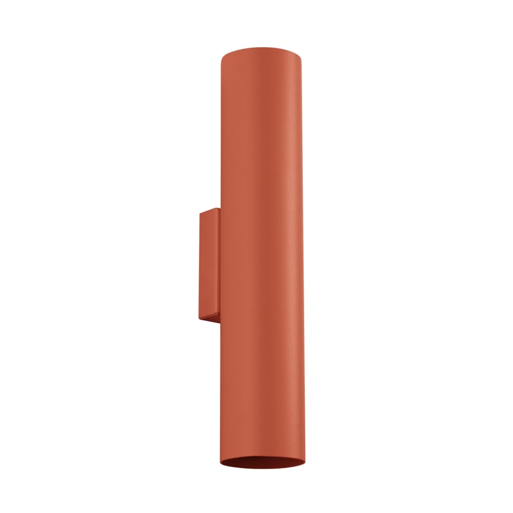 Applique acier ocre rouge H 30 cm