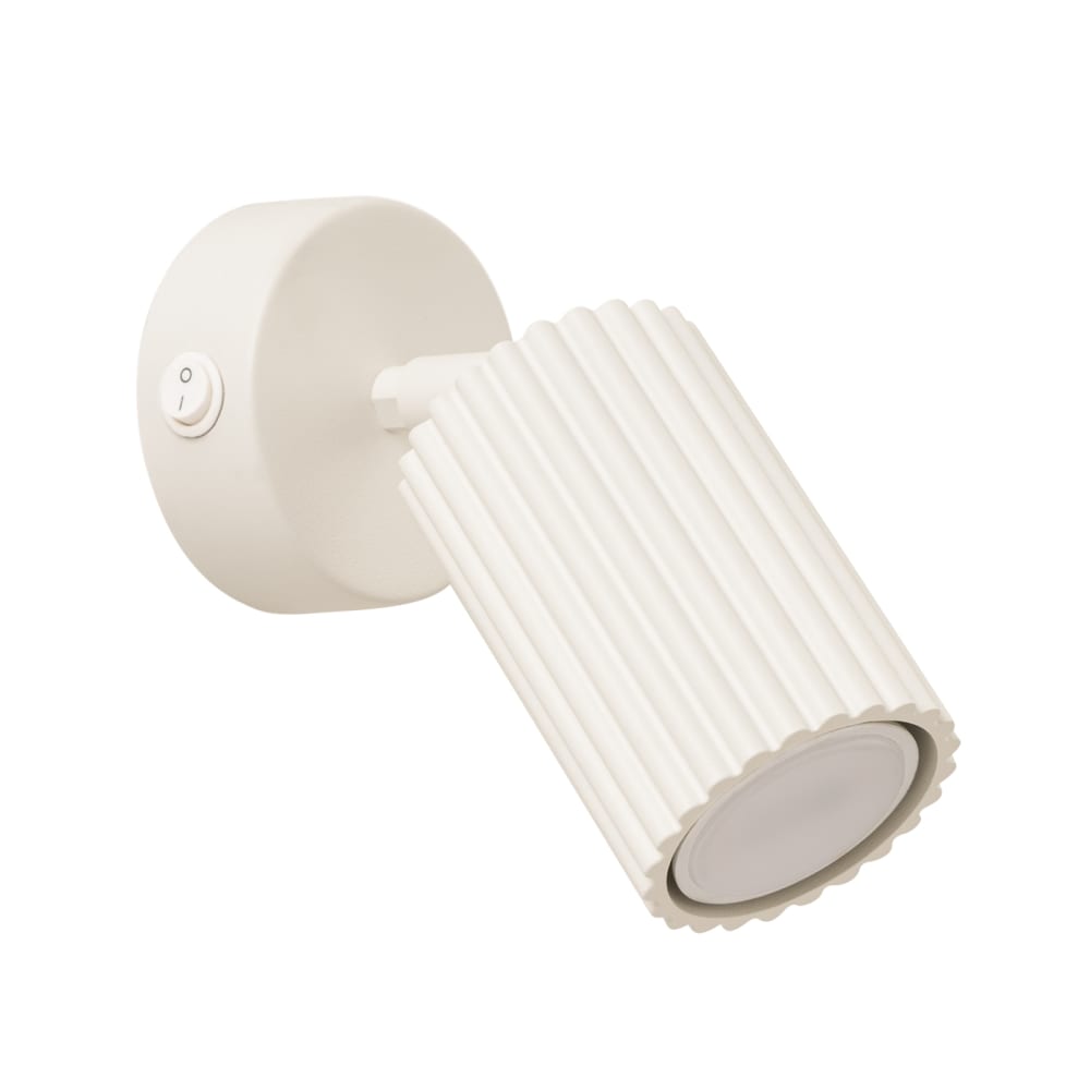 Applique aluminium beige H 16 cm