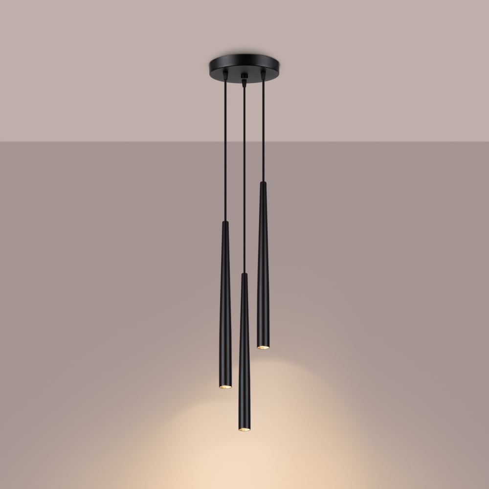 Suspension Acier Noir G9 3 Bliss — vue 4