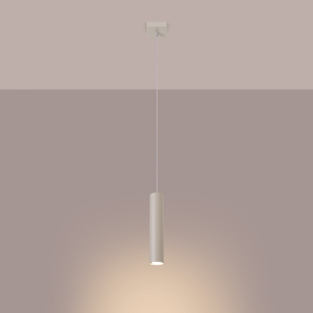 Suspension Acier Beige GU10 1 Lagos — vue 4