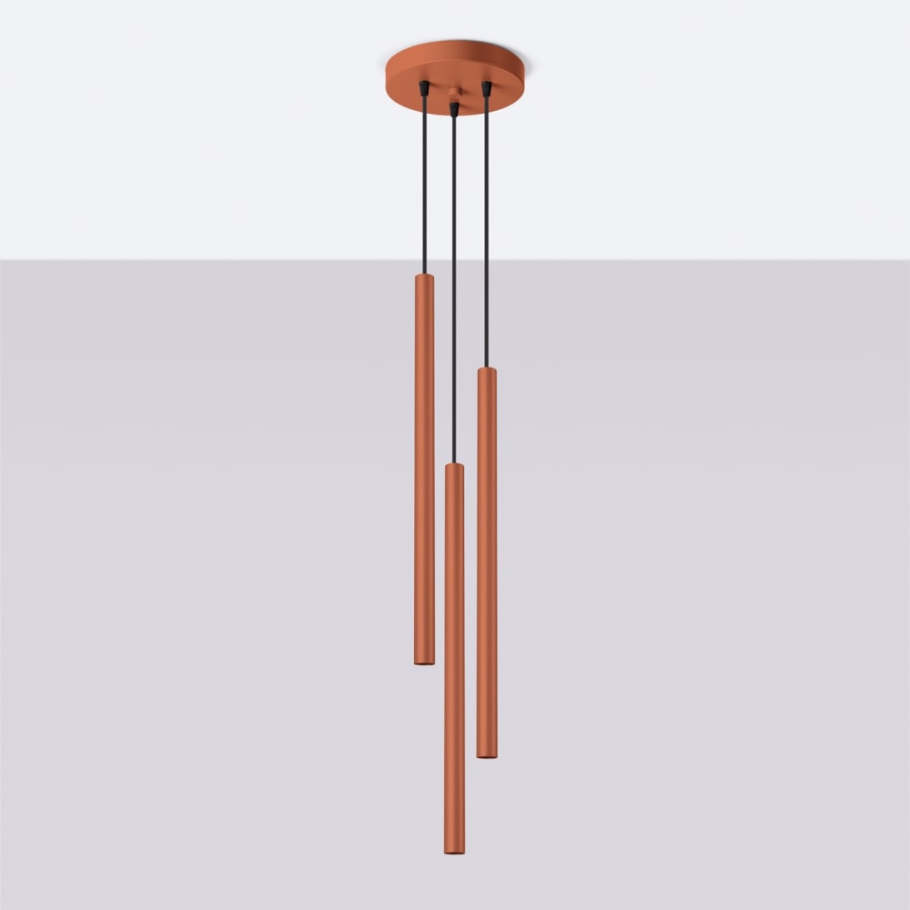 Suspension Acier Ocre Rouge G9 3 Pastelo — vue 3