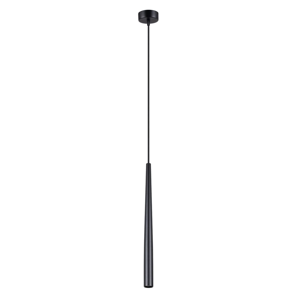 Lampe à suspension acier noir H 118 cm