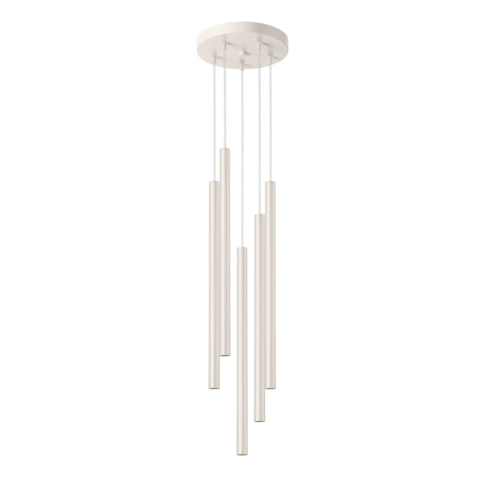 Lampe à suspension acier beige H 104 cm