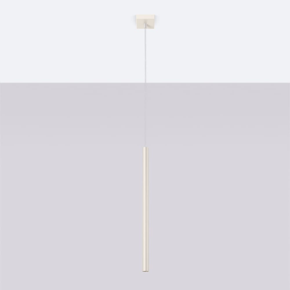 Pendelleuchte aus Stahl in Beige - Maisons Du Monde