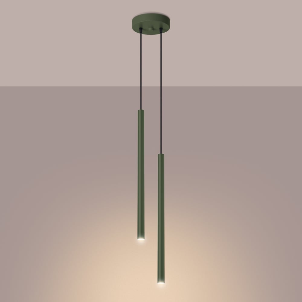 Suspension Acier Vert Olive G9 2 Pastelo — vue 4