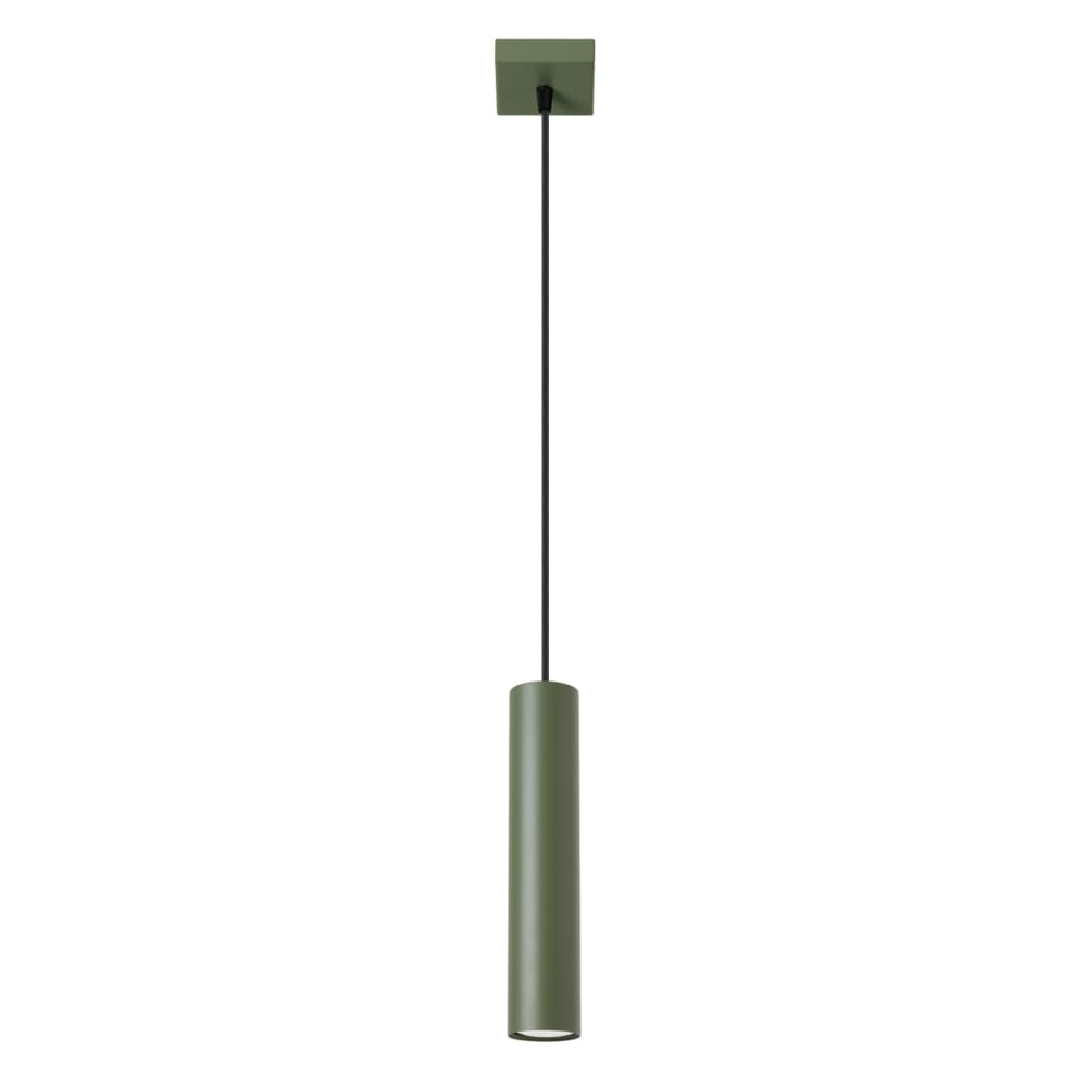 Suspension Acier Vert Olive GU10 1 Lagos