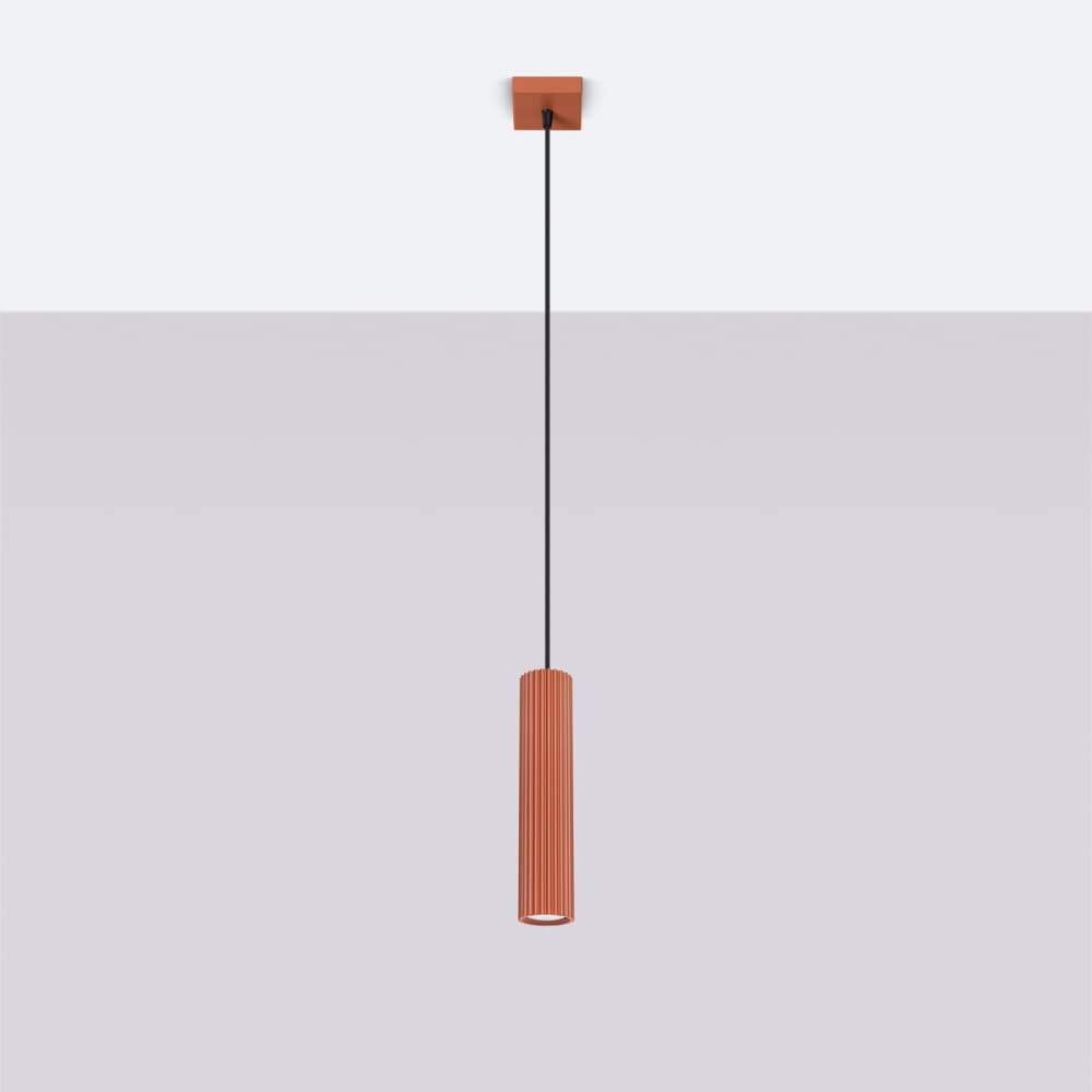 Suspension Aluminium Ocre Rouge GU10 1 Karbon — vue 3