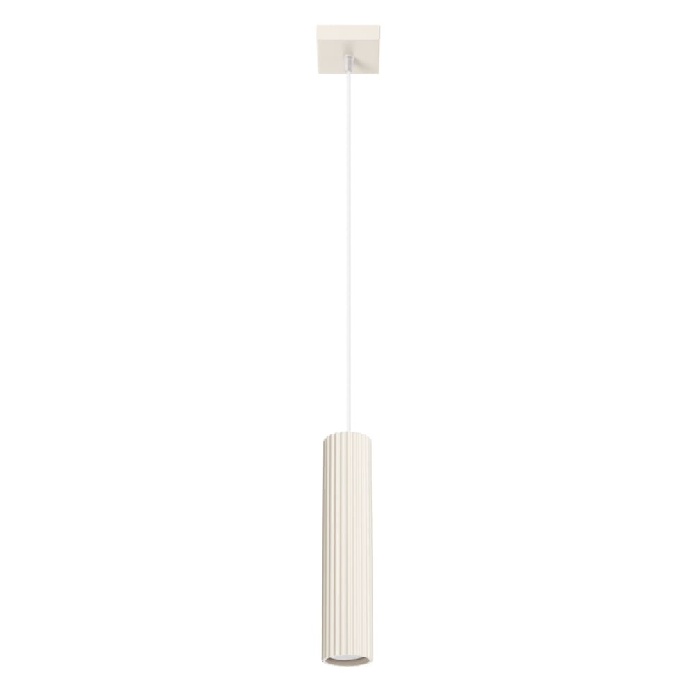 Suspension Aluminium Beige GU10 1 Karbon