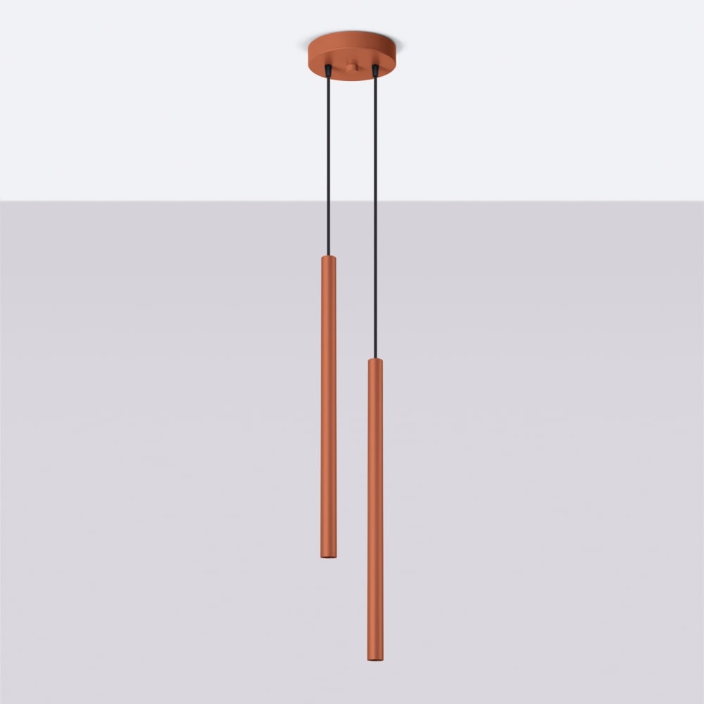 Suspension Acier Ocre Rouge G9 2 Pastelo — vue 3