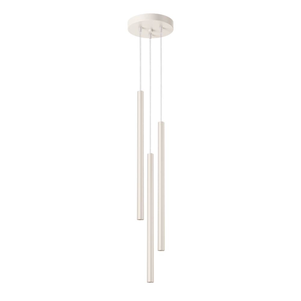 Lampe à suspension acier beige H 104 cm