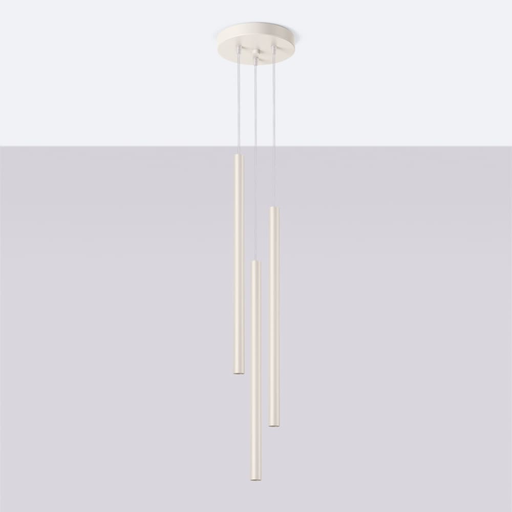 Suspension Acier Beige G9 3 Pastelo — vue 3