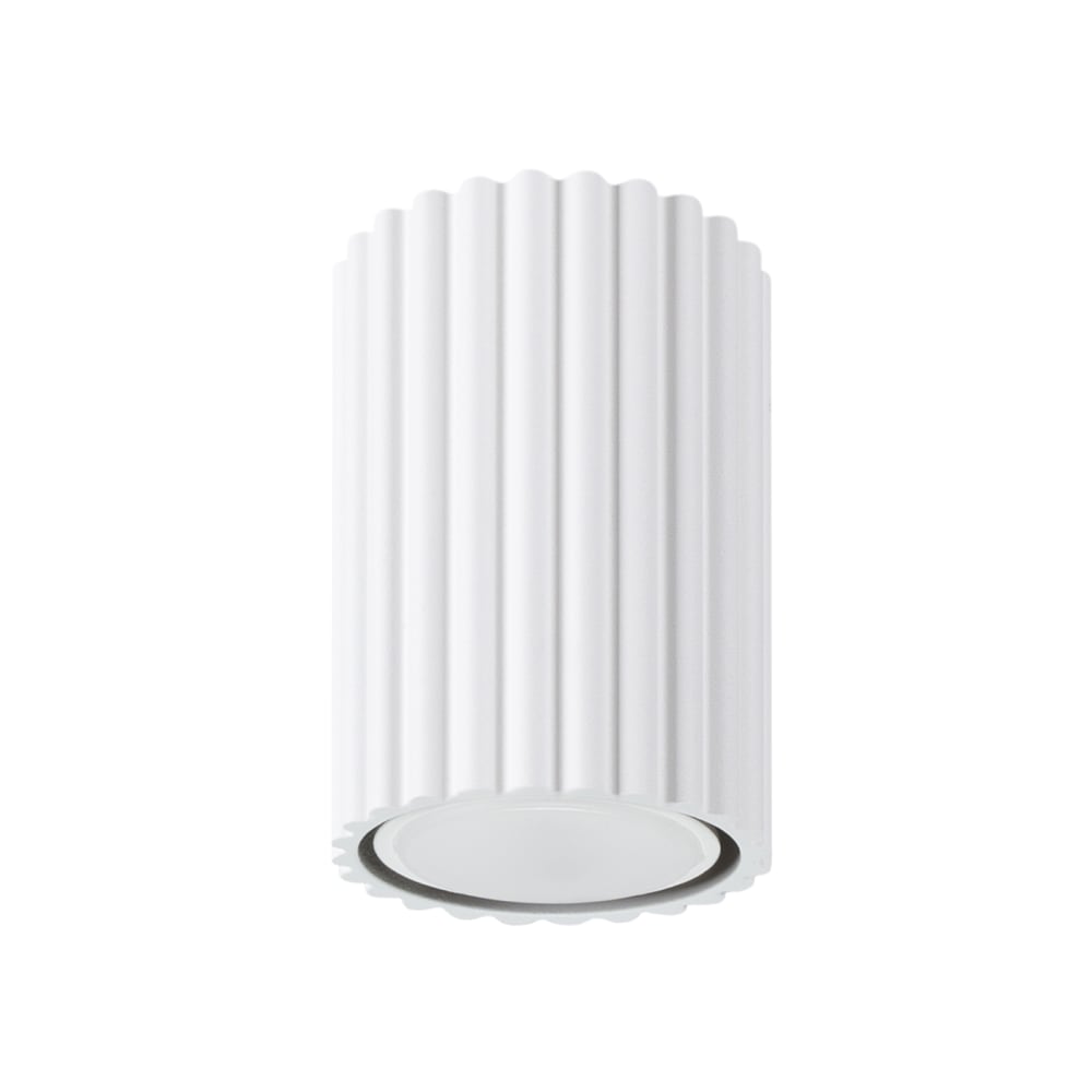 Plafonnier Aluminium Blanc GU10 1 Karbon 10