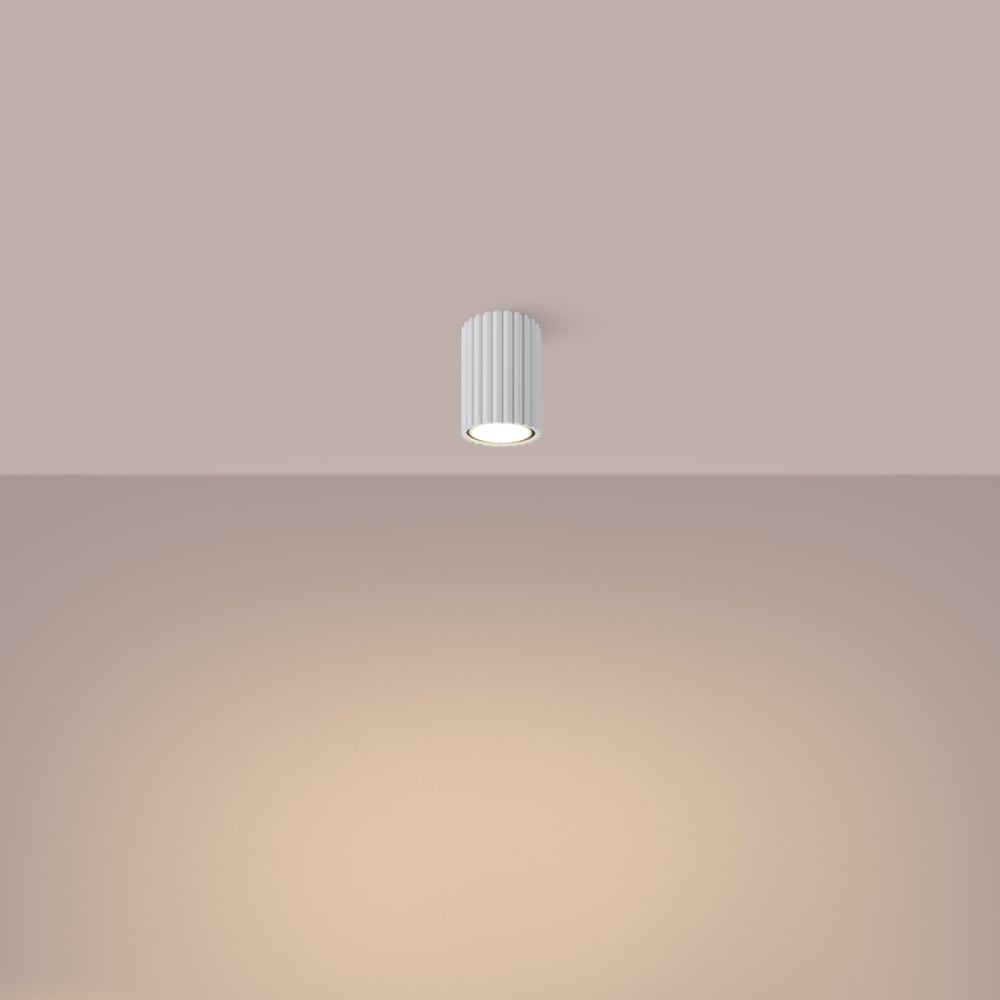 Plafonnier Aluminium Blanc GU10 1 Karbon 10 — vue 4
