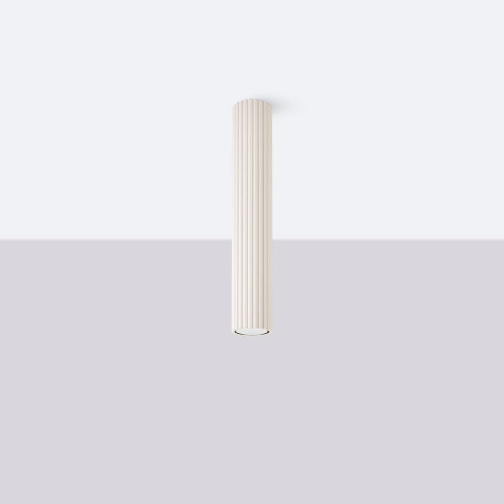 Plafonnier Aluminium Beige GU10 1 Karbon 40 — vue 3