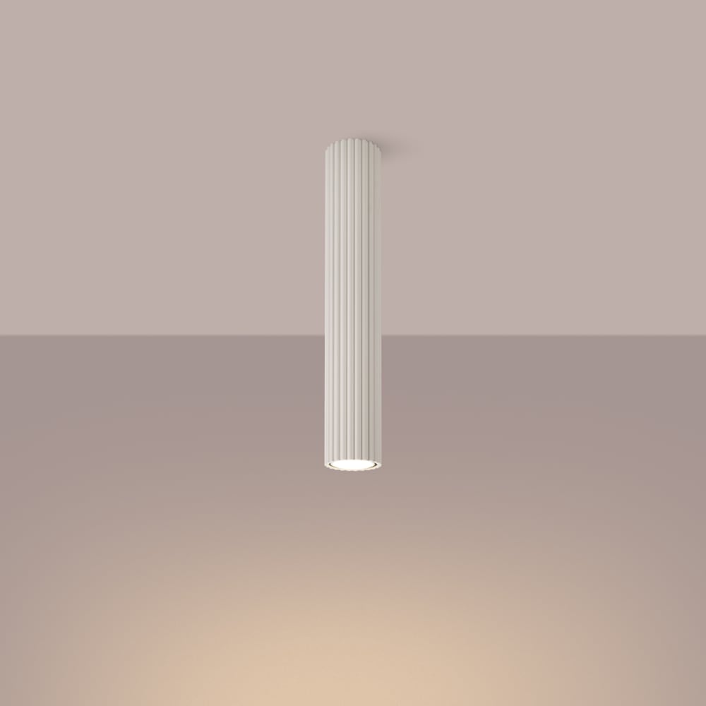 Plafonnier Aluminium Beige GU10 1 Karbon 40 — vue 4