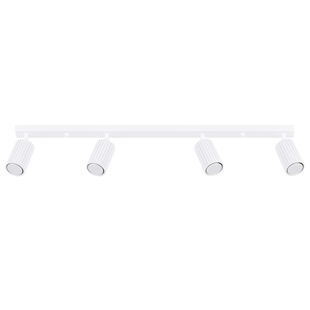 Plafonnier aluminium blanc H 17 cm