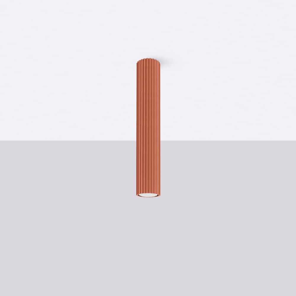 Plafonnier Aluminium Ocre Rouge GU10 1 Karbon 40 — vue 3