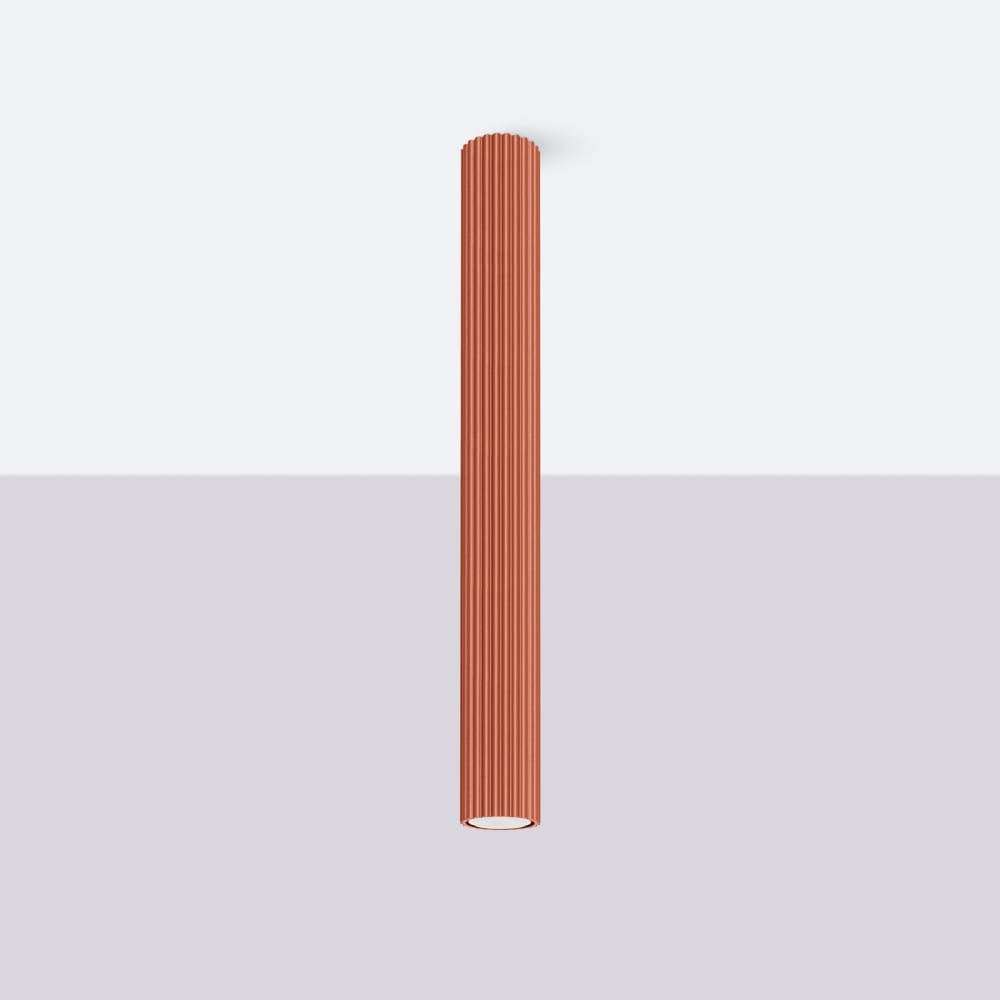 Plafonnier Aluminium Ocre Rouge GU10 1 Karbon 60 — vue 3