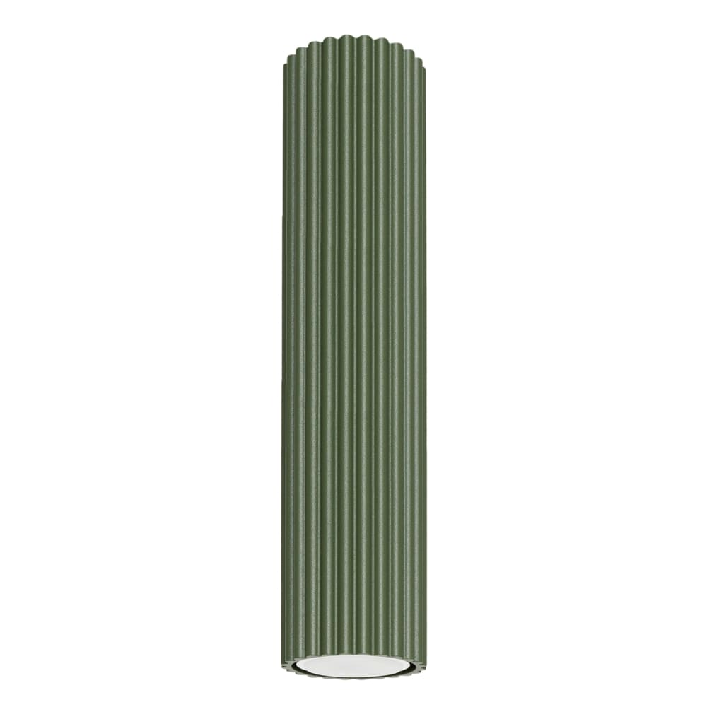 Plafonnier Aluminium Vert Olive GU10 1 Karbon 30