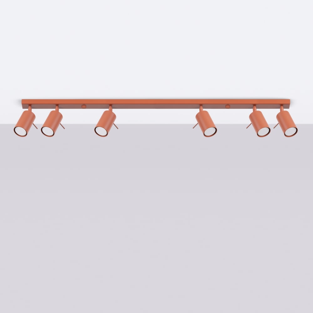 Deckenleuchte aus Stahl in roter Ocker - Maisons Du Monde