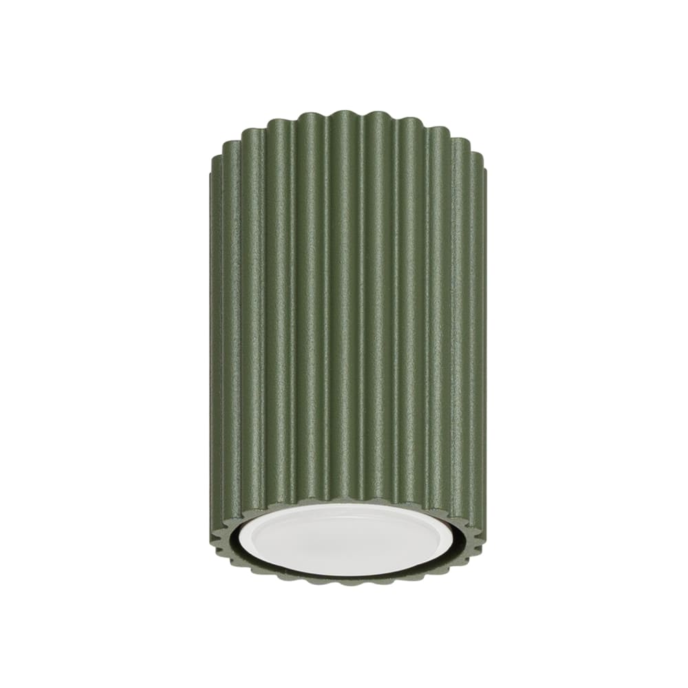 Plafonnier Aluminium Vert Olive GU10 1 Karbon 10