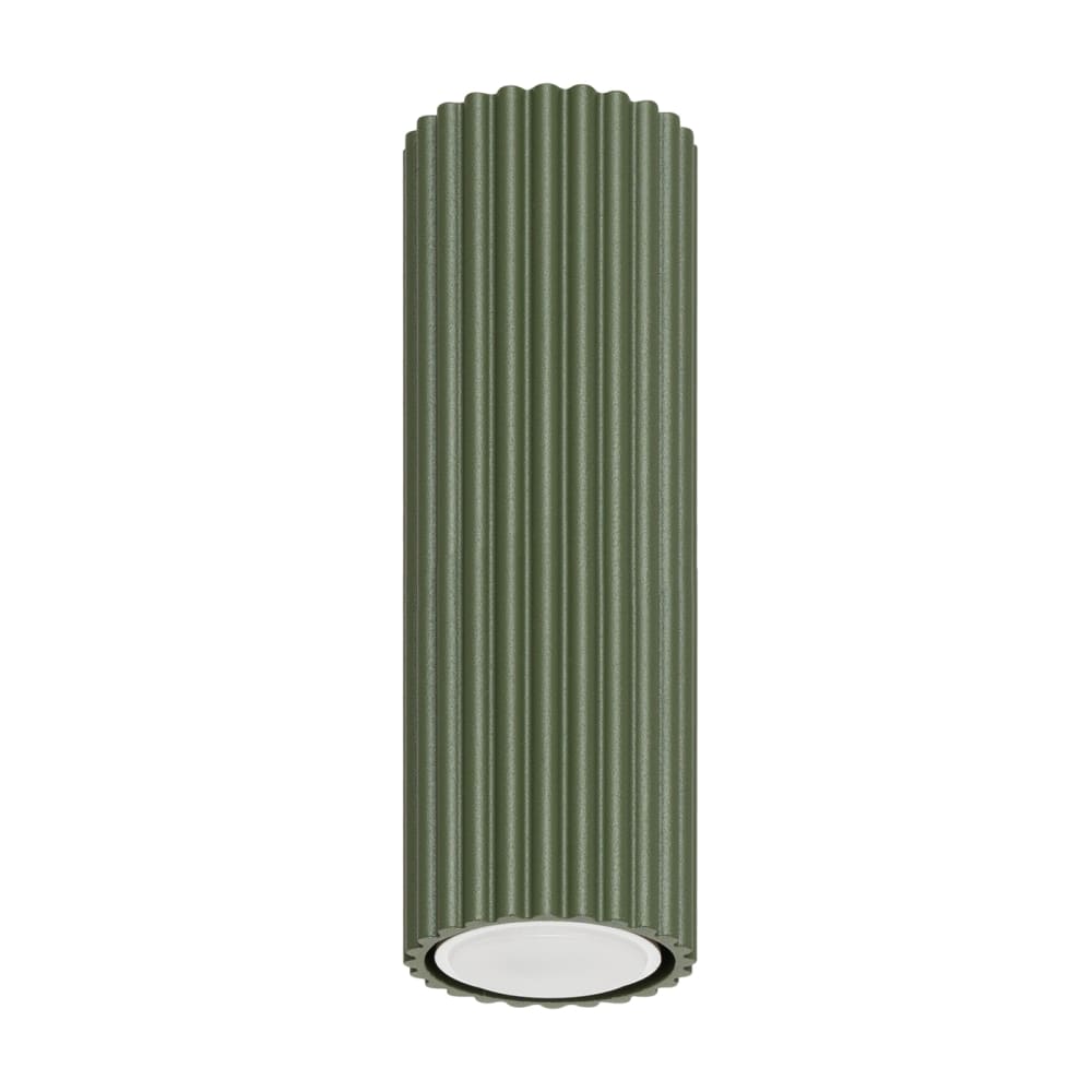 Plafonnier Aluminium Vert Olive GU10 1 Karbon 20
