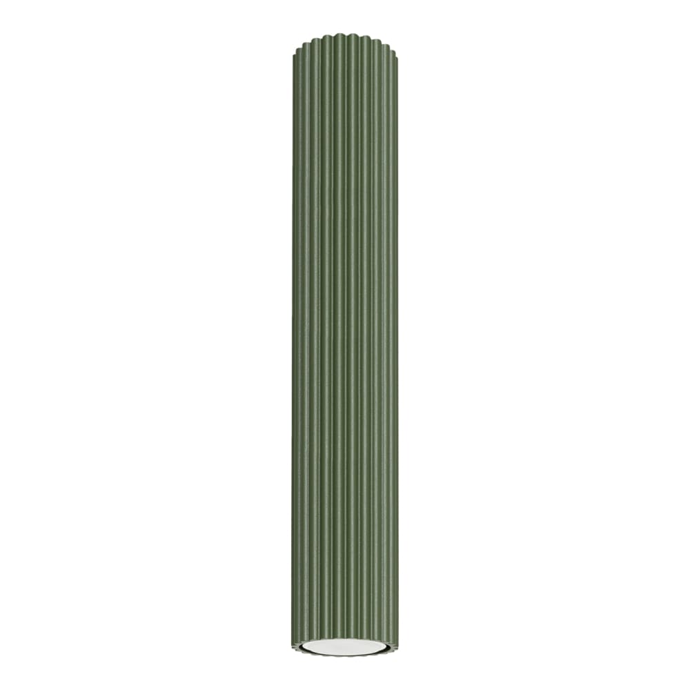 Plafonnier aluminium vert H 40 cm