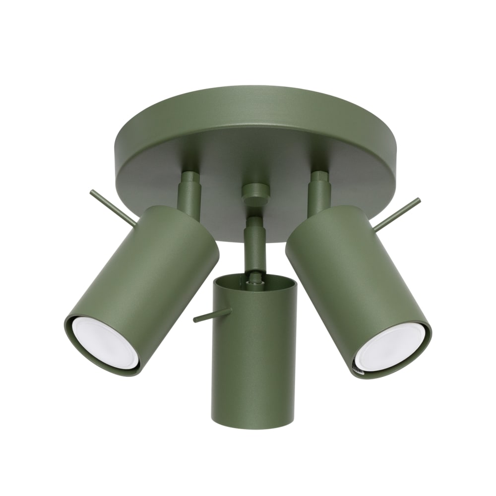 Plafonnier acier vert
