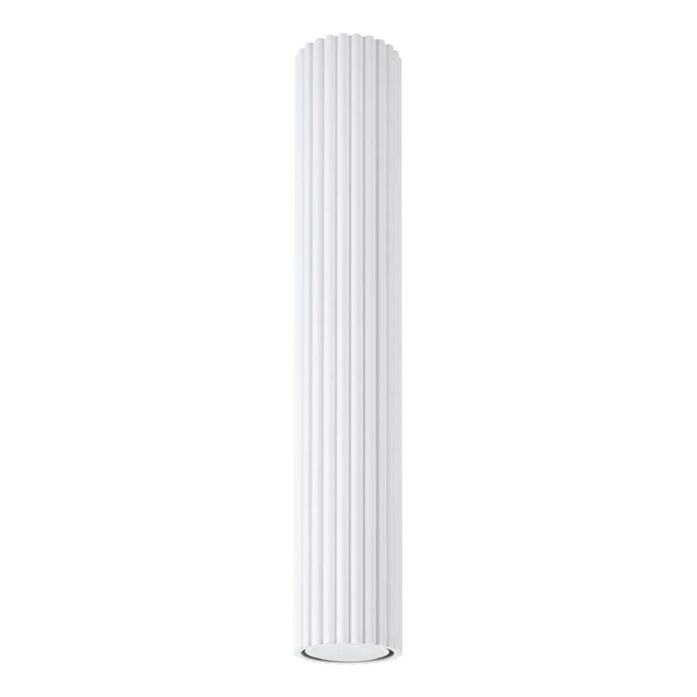Plafonnier aluminium blanc H 40 cm