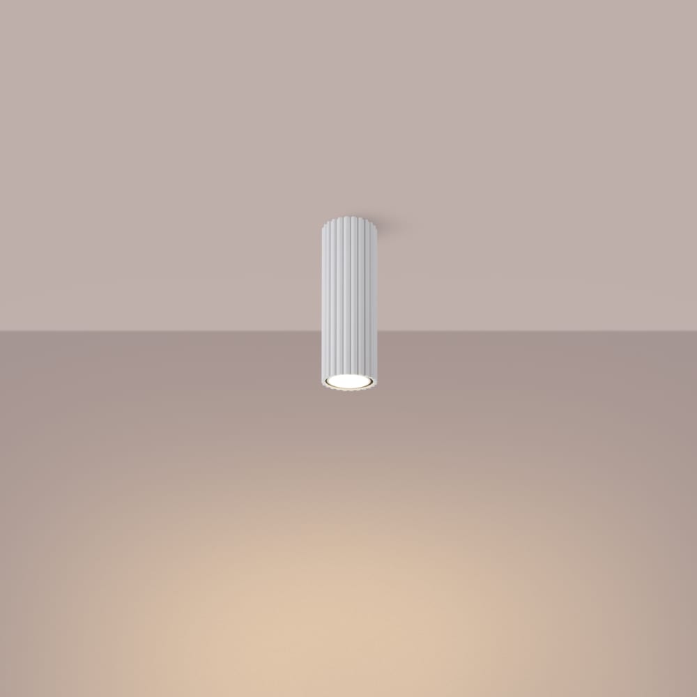 Plafonnier Aluminium Blanc GU10 1 Karbon 20 — vue 4