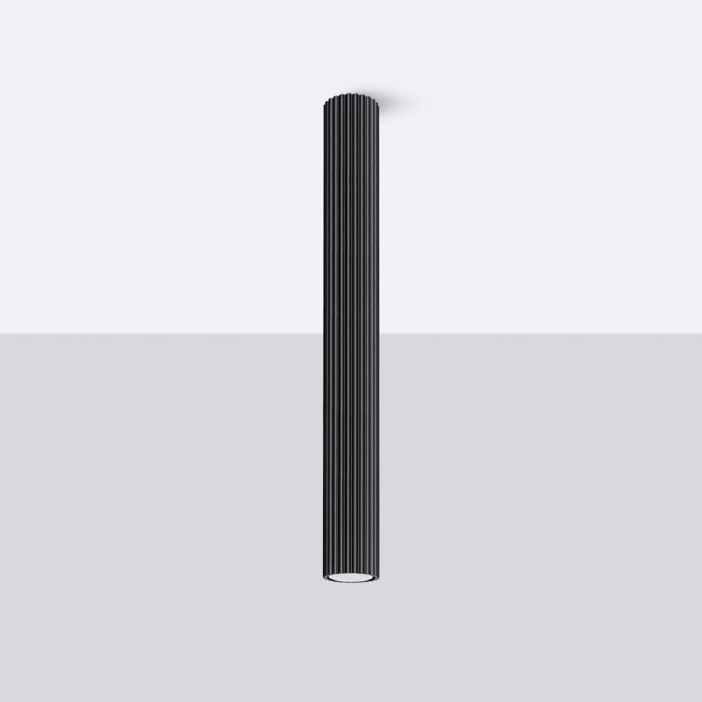 Plafonnier Aluminium Noir GU10 1 Karbon 60 — vue 3