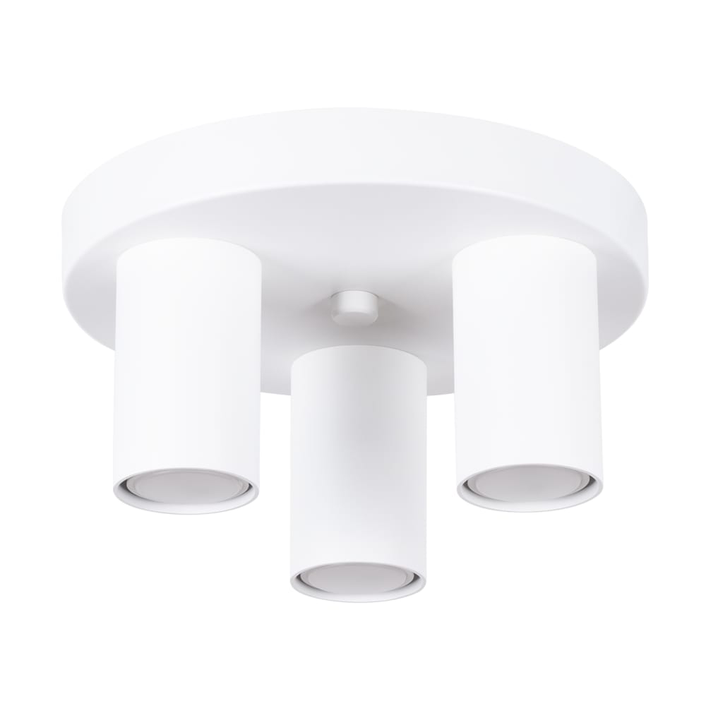 plafonnier Acier Blanc