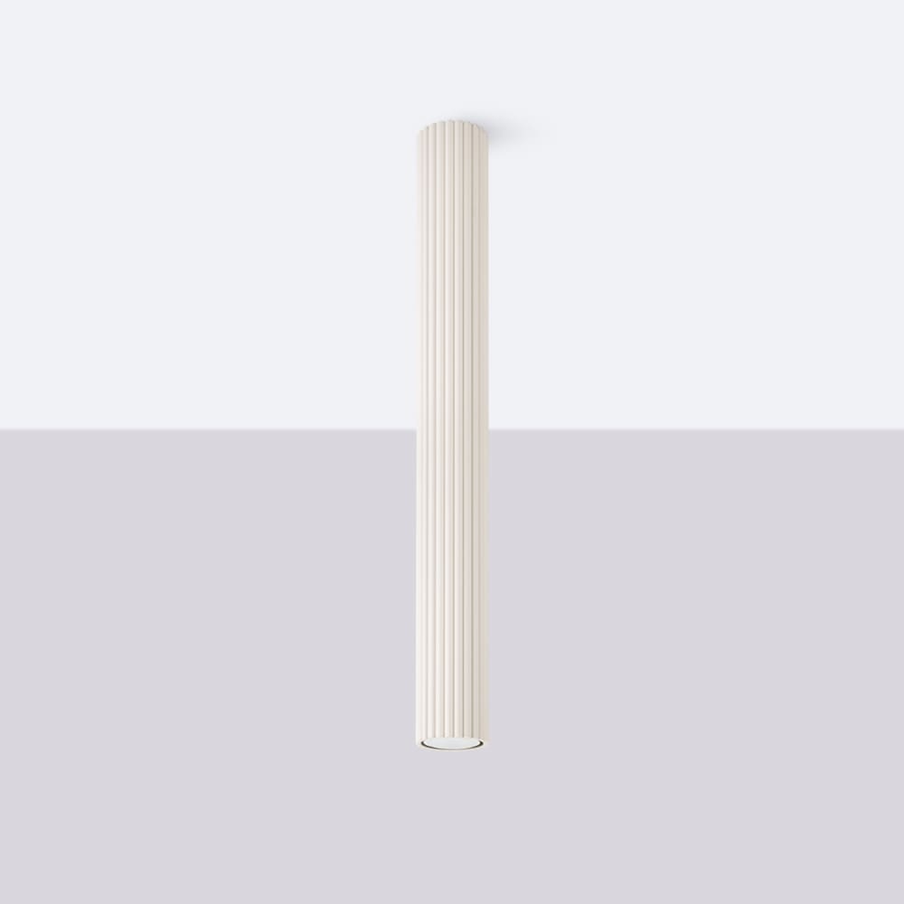 Plafonnier Aluminium Beige GU10 1 Karbon 60 — vue 3