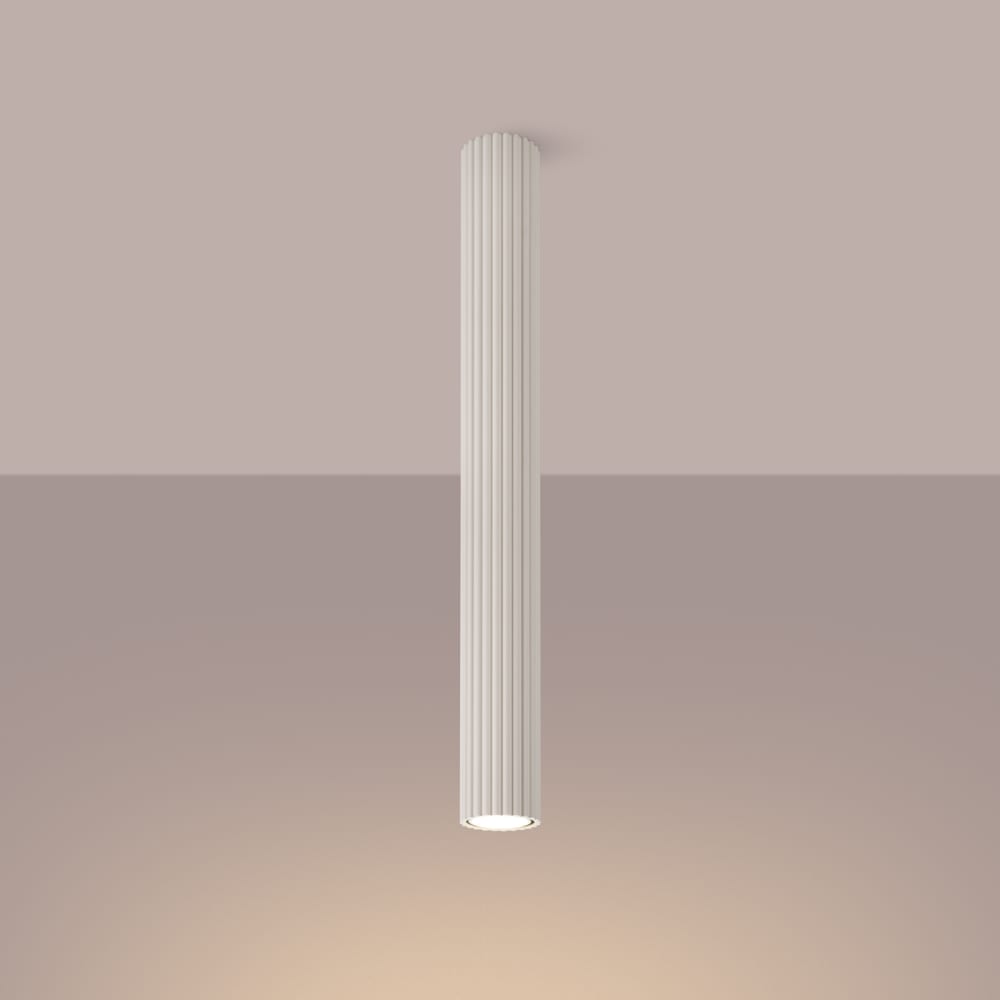 Plafonnier Aluminium Beige GU10 1 Karbon 60 — vue 4