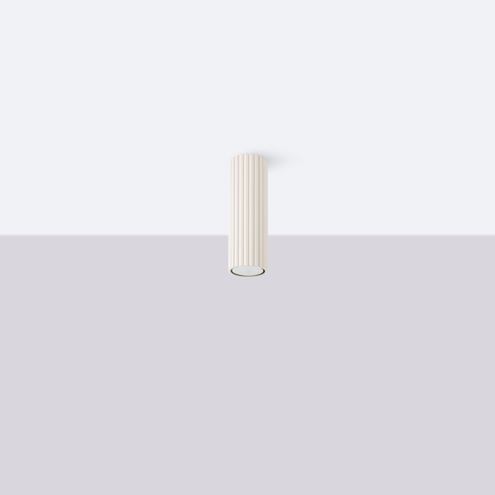 Plafonnier Aluminium Beige GU10 1 Karbon 20 — vue 3