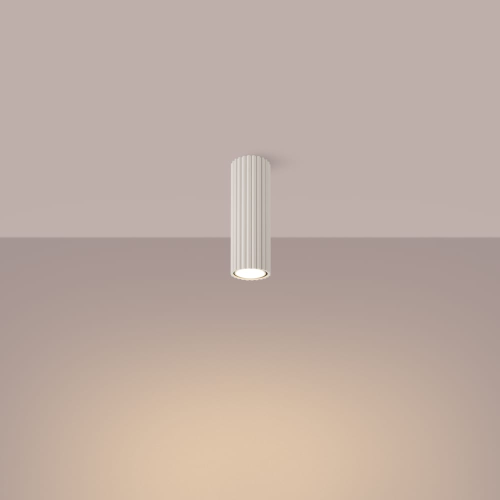 Plafonnier Aluminium Beige GU10 1 Karbon 20 — vue 4
