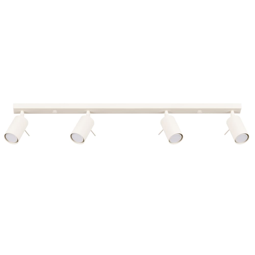 Plafonnier acier beige H 17 cm