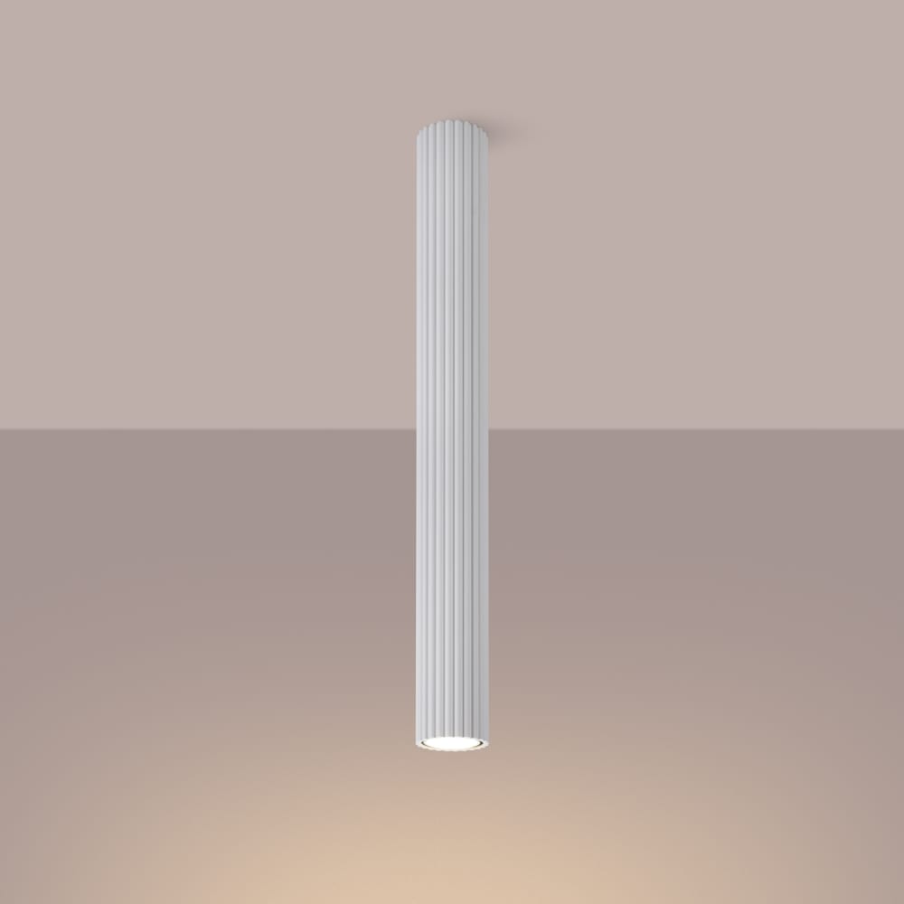 Plafonnier Aluminium Blanc GU10 1 Karbon 60 — vue 4