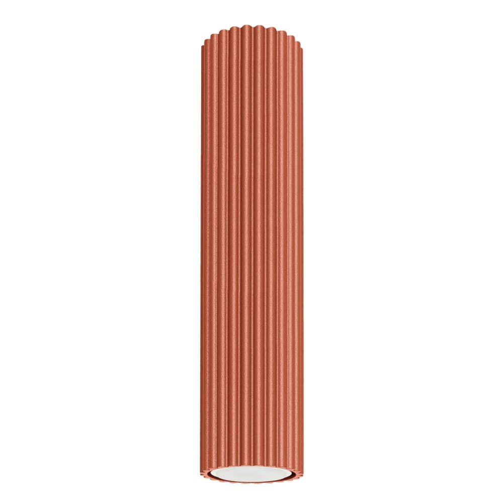 Plafonnier Aluminium Ocre Rouge GU10 1 Karbon 30