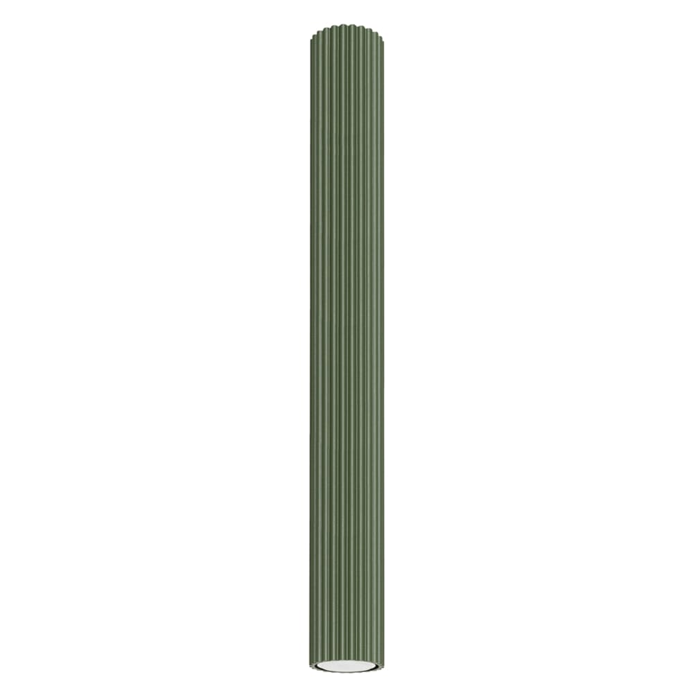 Plafonnier aluminium vert H 60 cm