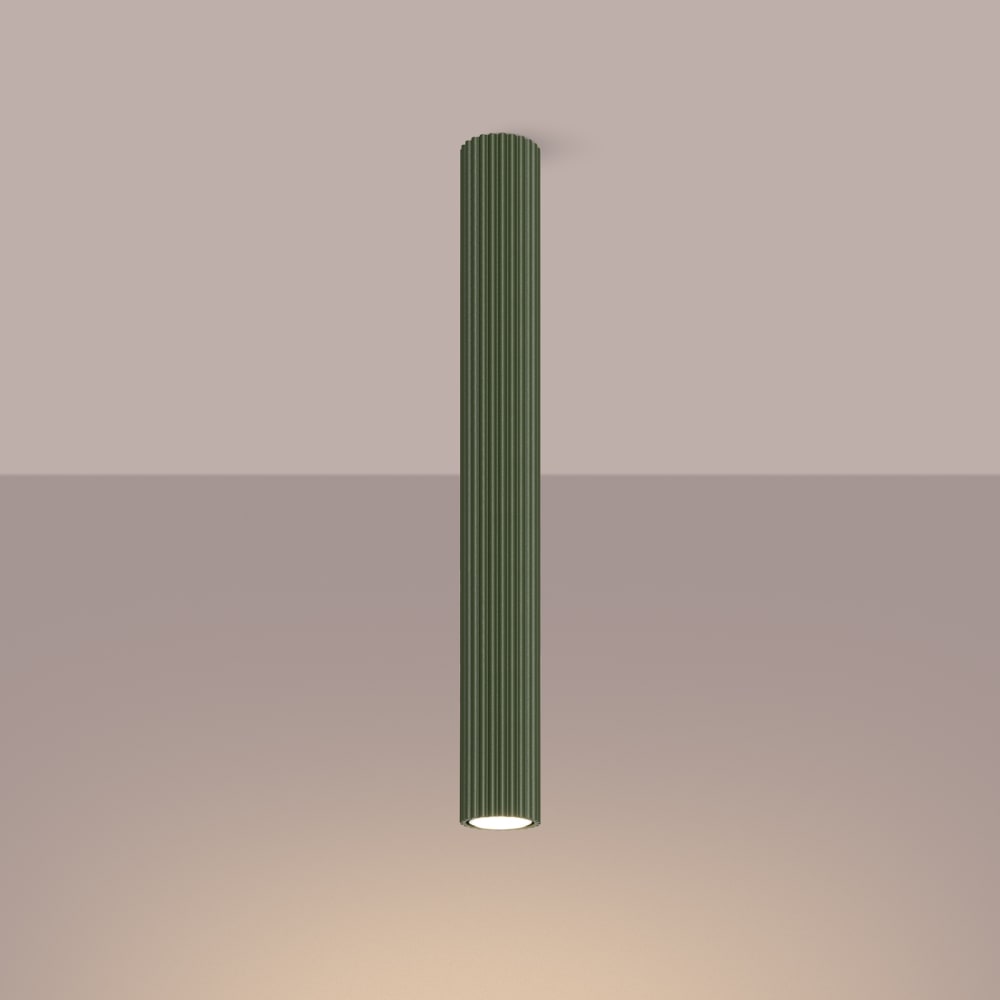 Plafonnier Aluminium Vert Olive GU10 1 Karbon 60 — vue 4