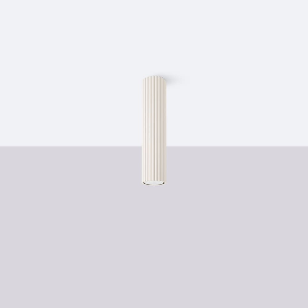 Plafonnier Aluminium Beige GU10 1 Karbon 30 — vue 3